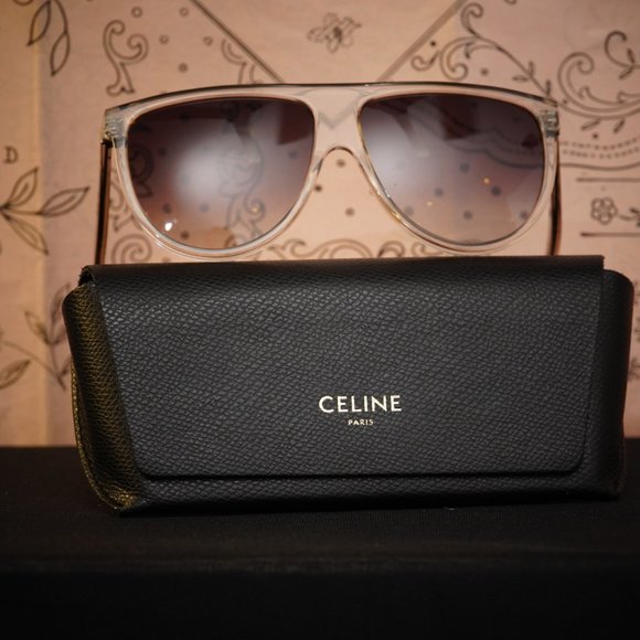 Celine Thin Shadow Crystal Clear Frame CL40006I 72F - Picture 2 of 5